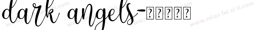 dark angels字体转换